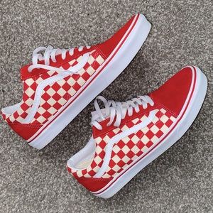 Red Checkerboard Vans